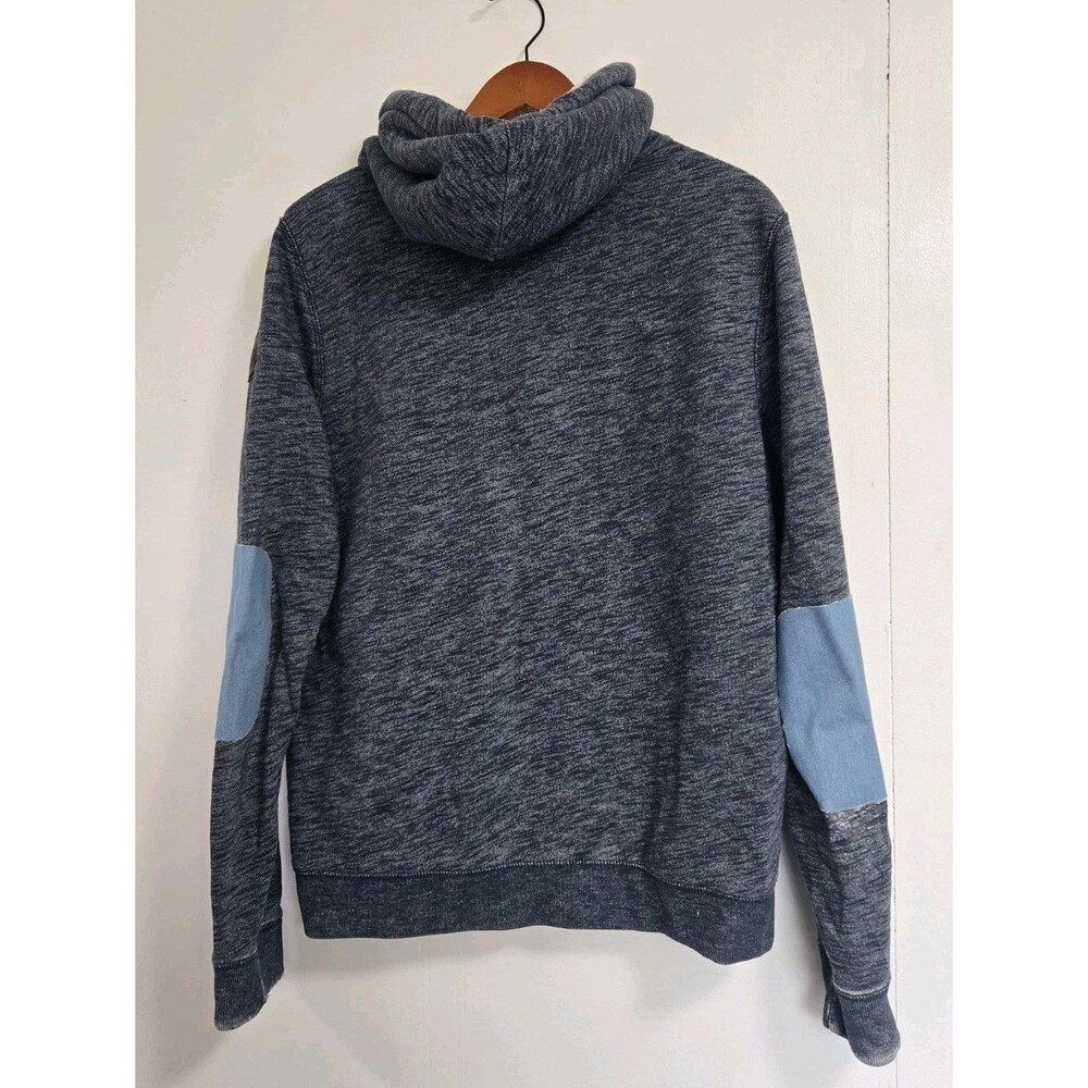Vintage Hollister Hoodie Mens L Y2K Blue Sherpa-Lined Full Zip Preppy Outdoor - Picture 5 of 8
